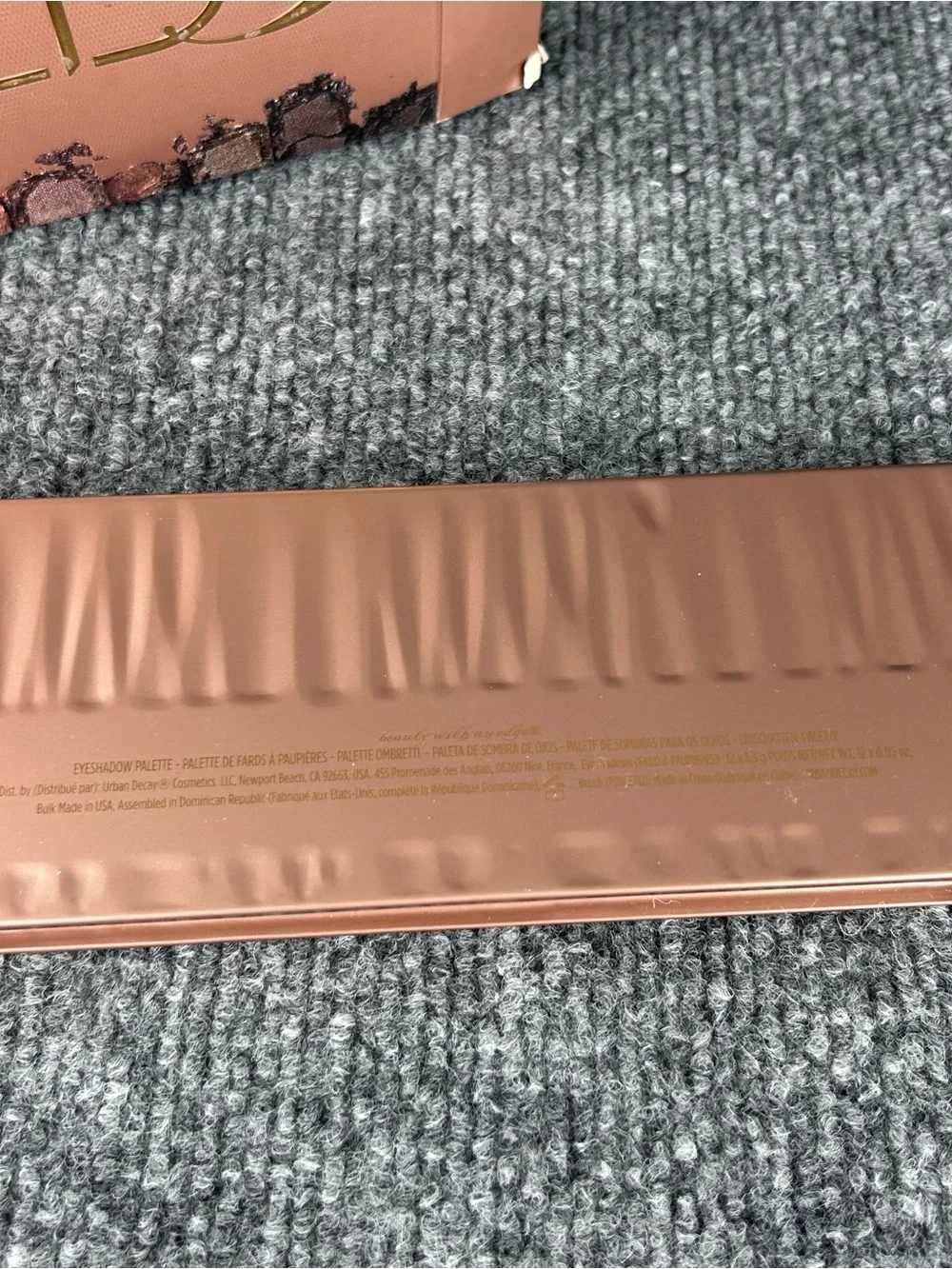 Urban Decay Naked 3 Eyeshadow Palette 12 Rose Neutral Shades ~New in Damaged Box